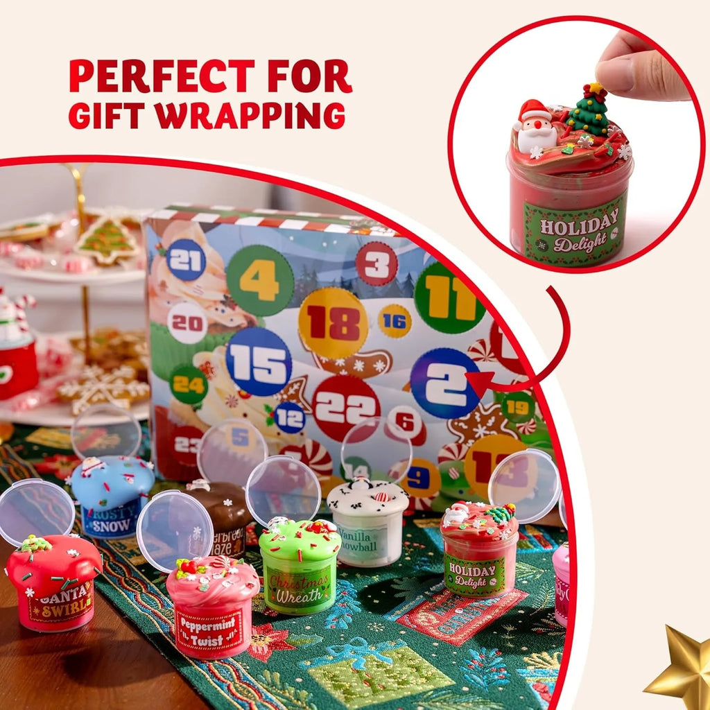 The Slime Countdown™ – 24-Day Christmas Slime Advent Calendar